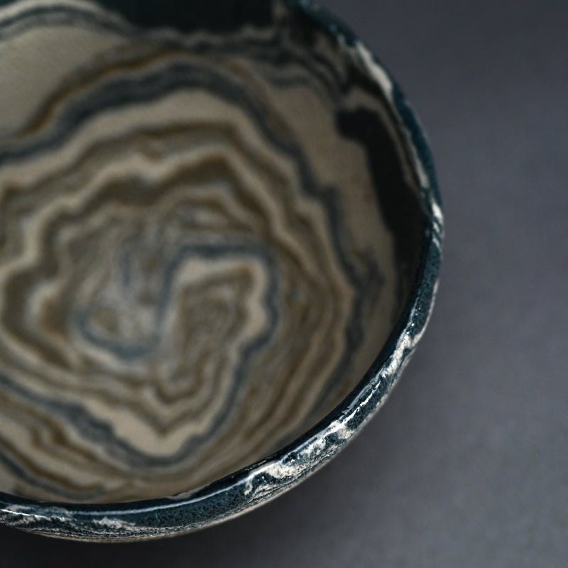 Neriage Chawan Tea Bowl ー松井 康成 "練上嘯裂文茶盌"