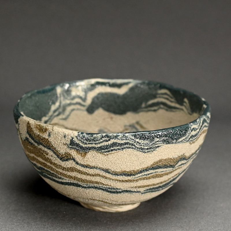 Neriage Chawan Tea Bowl ー松井 康成 "練上嘯裂文茶盌"