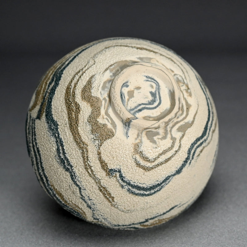 Neriage Chawan Tea Bowl ー松井 康成 "練上嘯裂文茶盌"