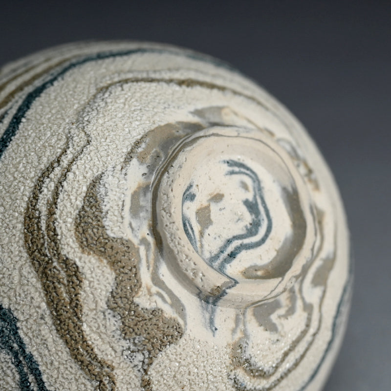 Neriage Chawan Tea Bowl ー松井 康成 "練上嘯裂文茶盌"