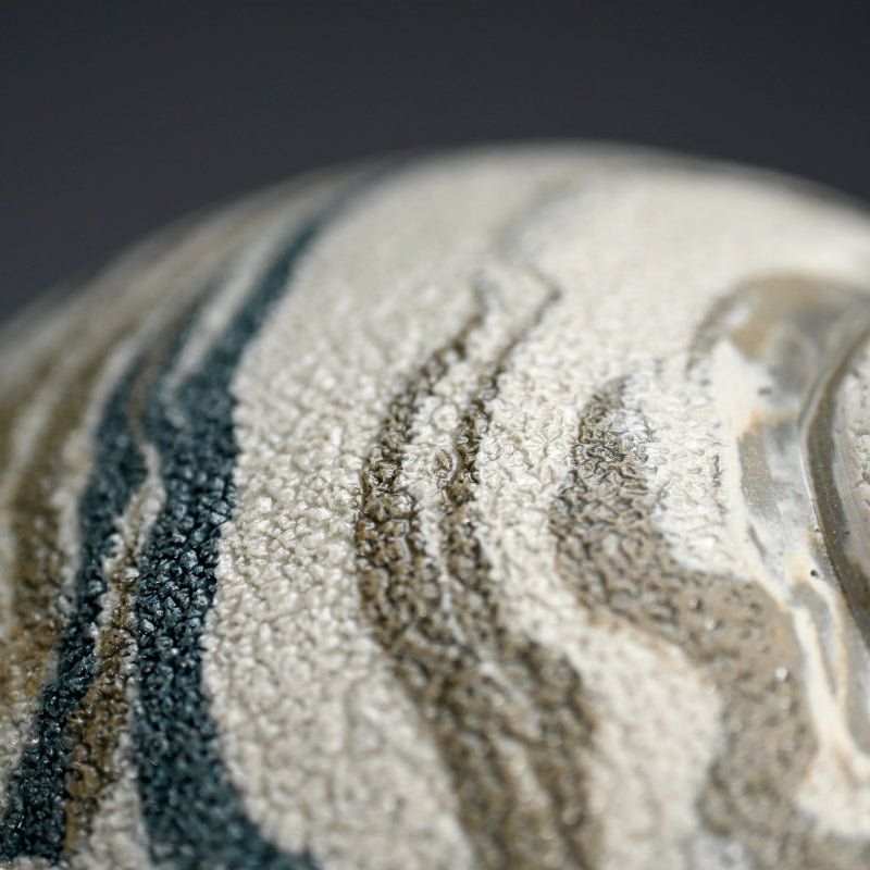 Neriage Chawan Tea Bowl ー松井 康成 "練上嘯裂文茶盌"