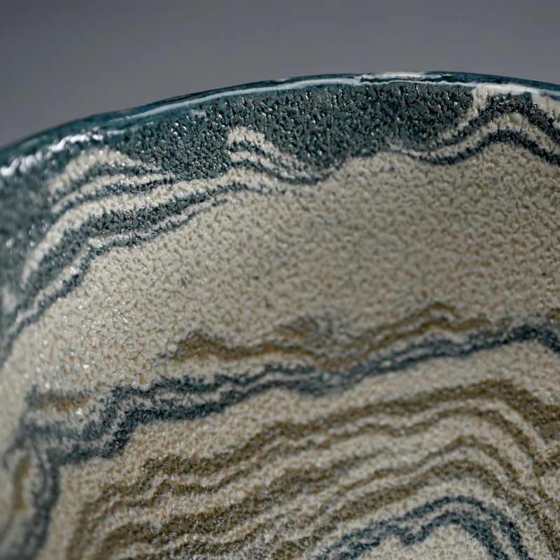 Neriage Chawan Tea Bowl ー松井 康成 "練上嘯裂文茶盌"