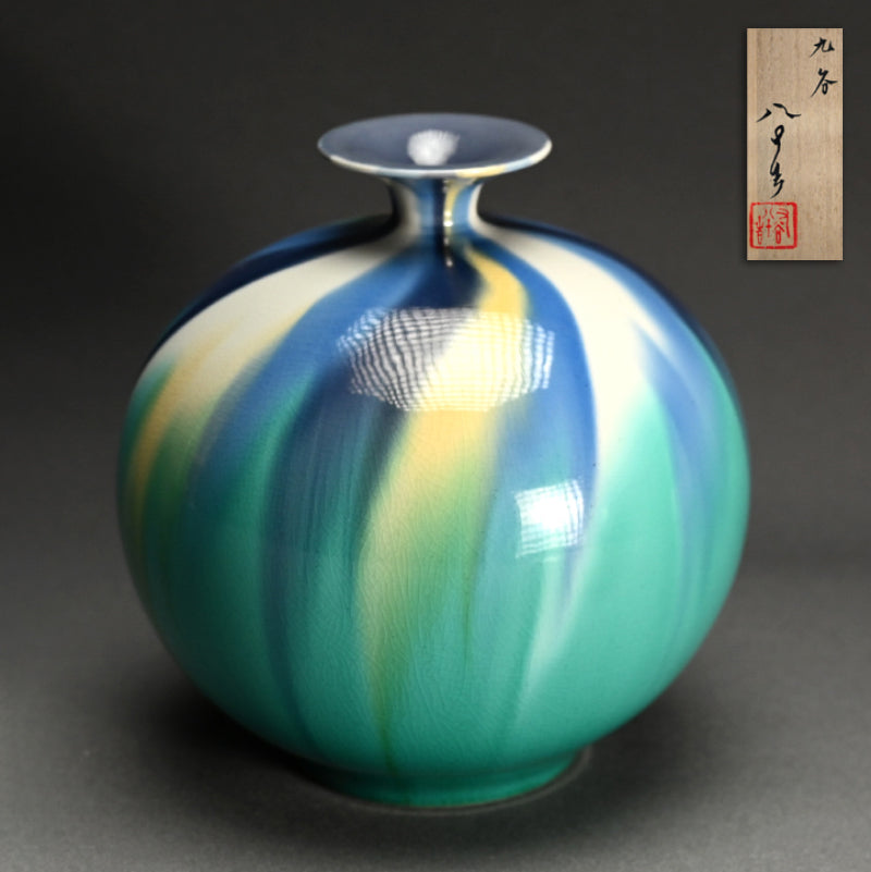 Saiyu sansai Tsubo Saiko ー徳田 八十吉 "彩釉三彩壺 彩光"
