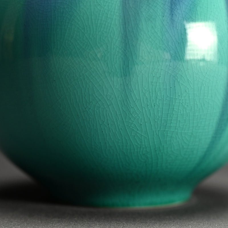 Saiyu sansai Tsubo Saiko ー徳田 八十吉 "彩釉三彩壺 彩光"