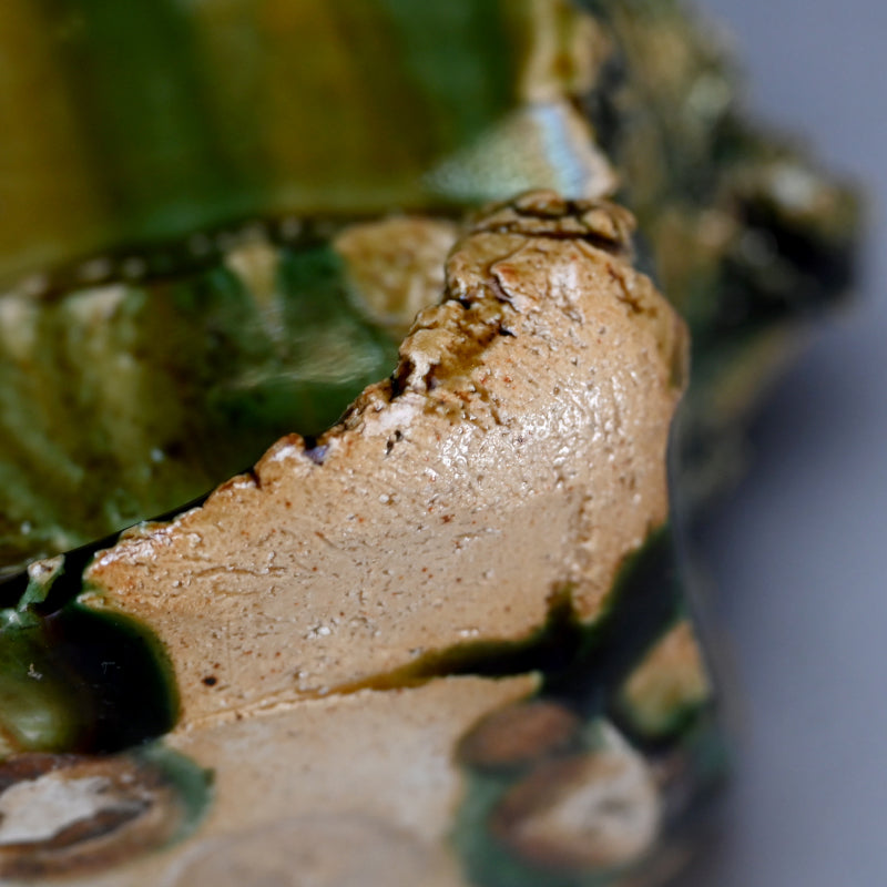 Oribe hanaire ー東田 茂正 "織部花入"