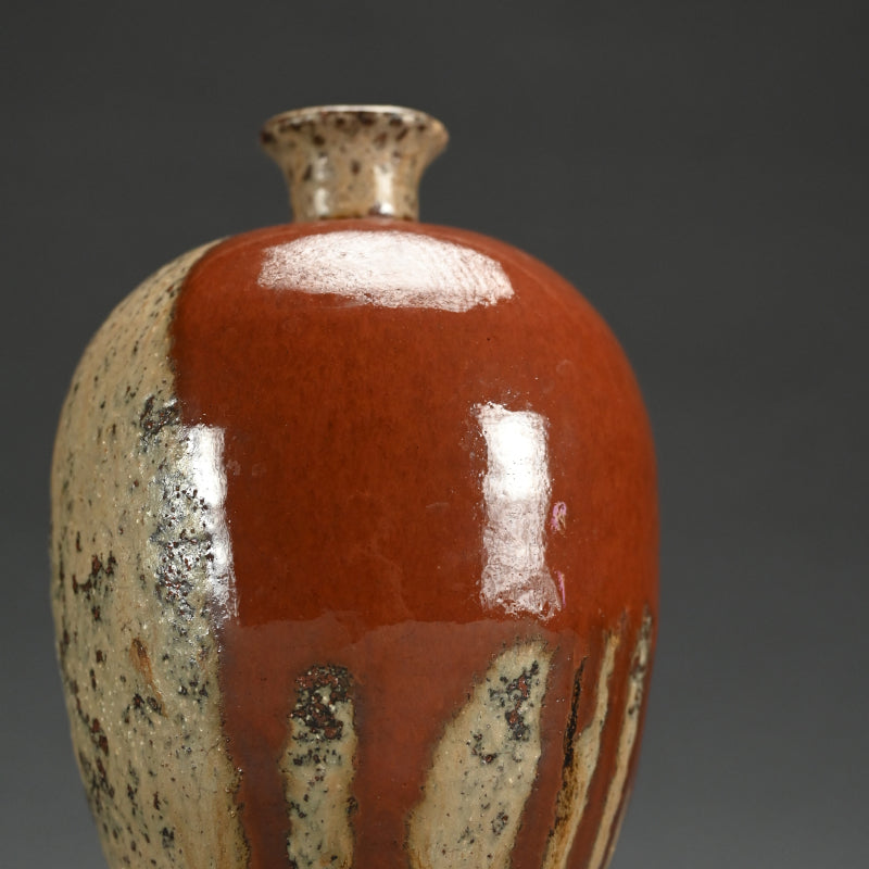 Fabulous Early Work by LNT Shimizu Uichi ー“鉄釉二彩 花瓶”