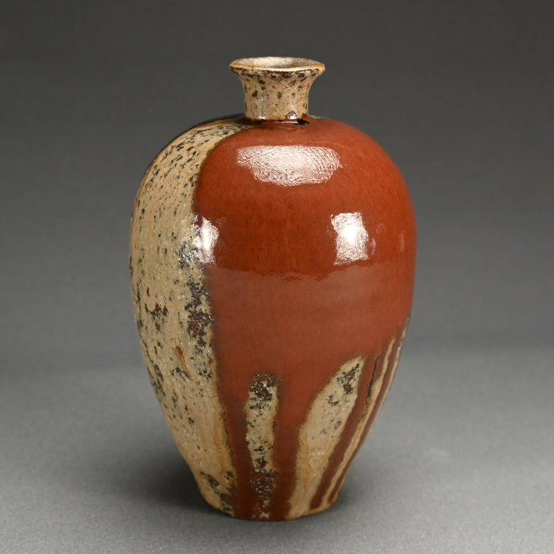 Fabulous Early Work by LNT Shimizu Uichi ー“鉄釉二彩 花瓶”