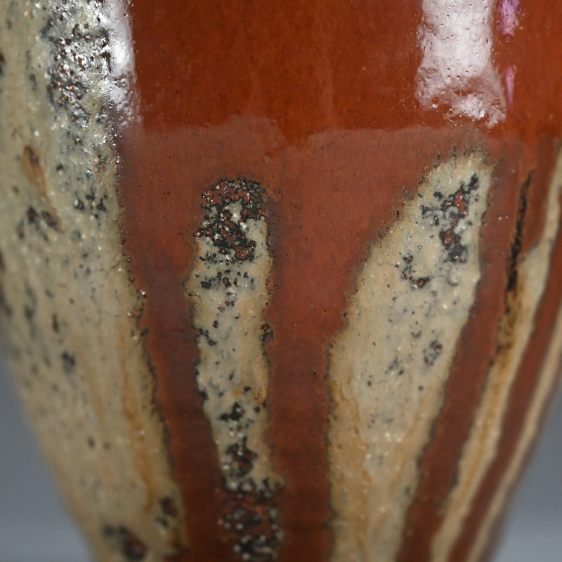 Fabulous Early Work by LNT Shimizu Uichi ー“鉄釉二彩 花瓶”