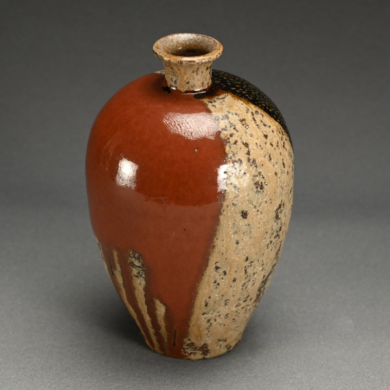 Fabulous Early Work by LNT Shimizu Uichi ー“鉄釉二彩 花瓶”