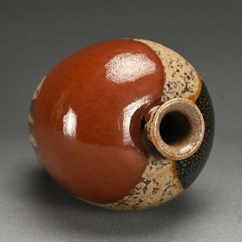 Fabulous Early Work by LNT Shimizu Uichi ー“鉄釉二彩 花瓶”