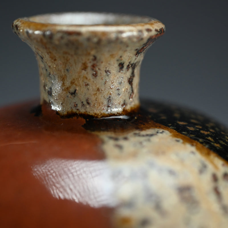 Fabulous Early Work by LNT Shimizu Uichi ー“鉄釉二彩 花瓶”