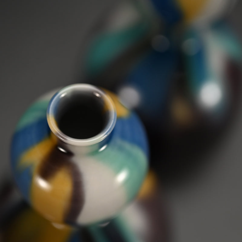 Porcelain Tokkuri Set ー"彩釉徳利 三代 徳田八十吉, 正彦"