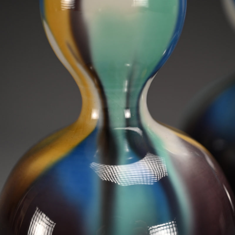 Porcelain Tokkuri Set ー"彩釉徳利 三代 徳田八十吉, 正彦"