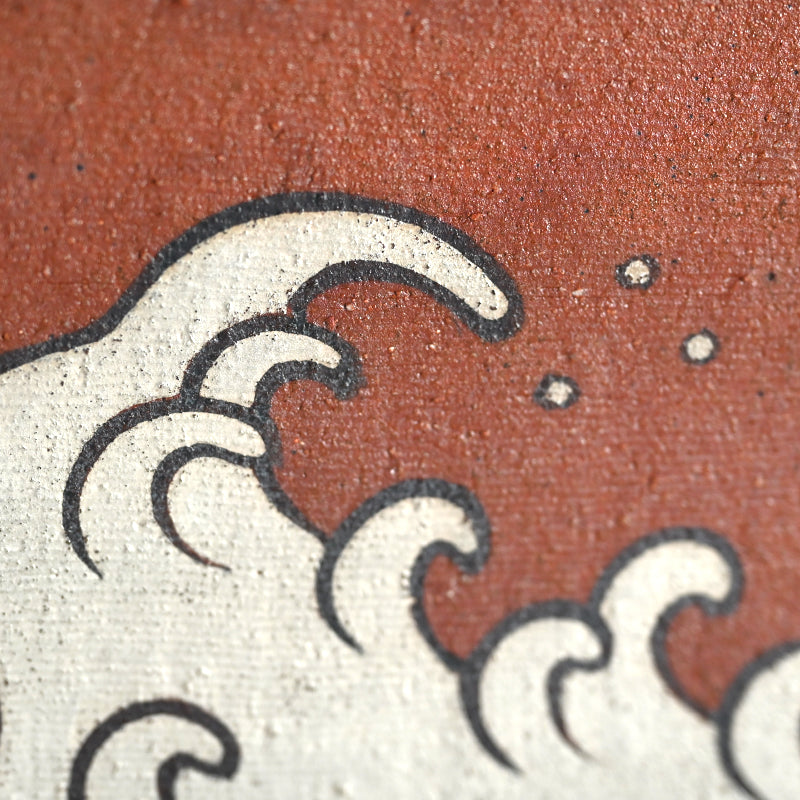 Large Wave Patterned Platter ー番浦史郎“波ノ図 盛皿”