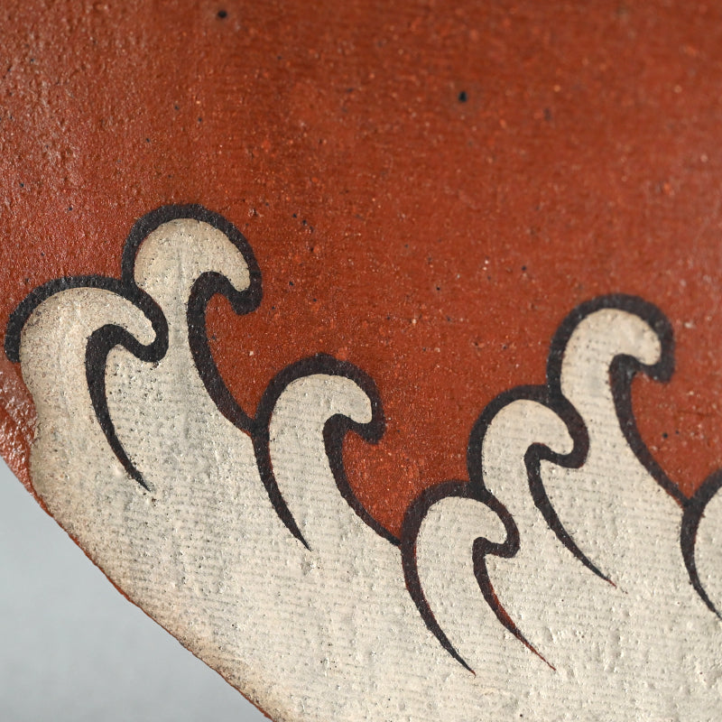 Large Wave Patterned Platter ー番浦史郎“波ノ図 盛皿”
