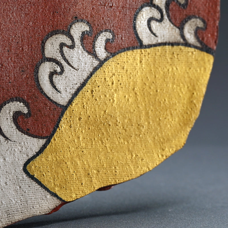 Large Wave Patterned Platter ー番浦史郎“波ノ図 盛皿”