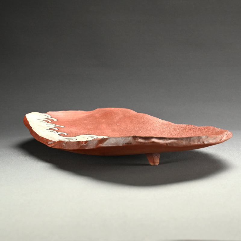 Large Wave Patterned Platter ー番浦史郎“波ノ図 盛皿”