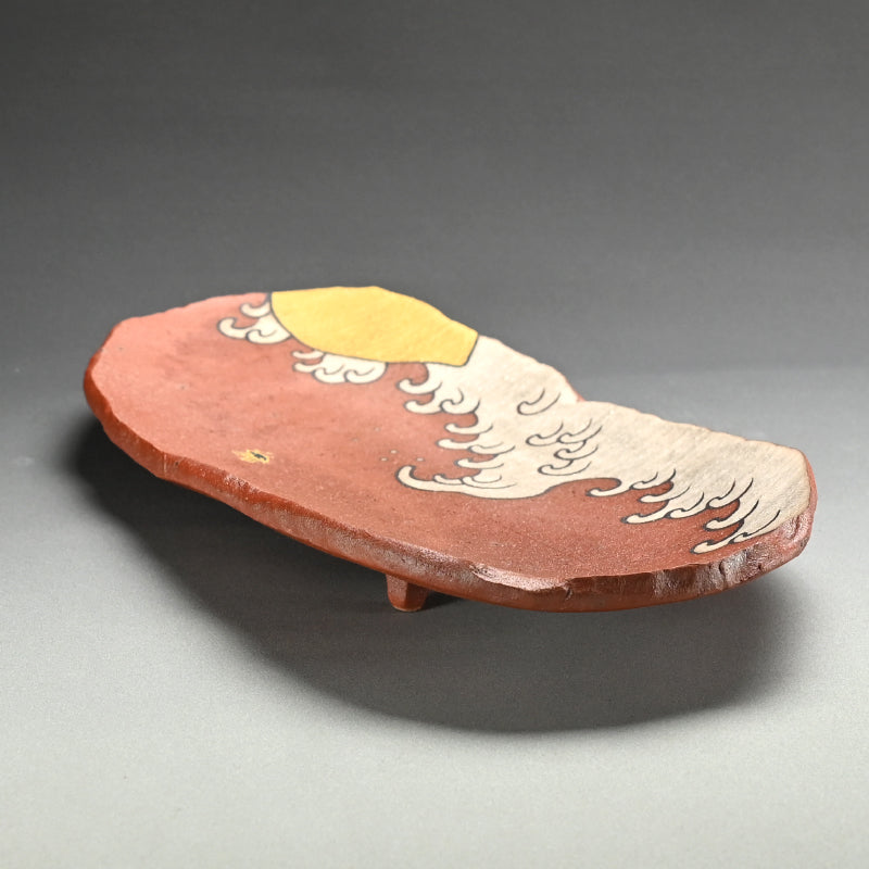 Large Wave Patterned Platter ー番浦史郎“波ノ図 盛皿”