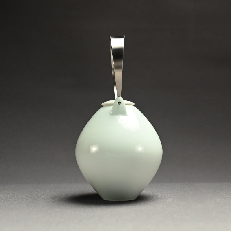 Boxed 5 person Porcelain Tea set ー宇佐美 賢祐 ”土瓶・湯吞”