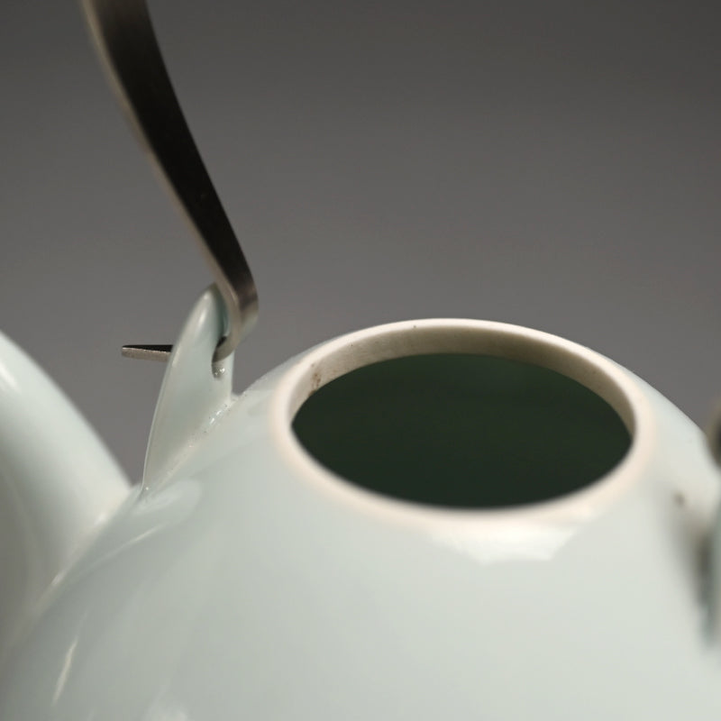 Boxed 5 person Porcelain Tea set ー宇佐美 賢祐 ”土瓶・湯吞”