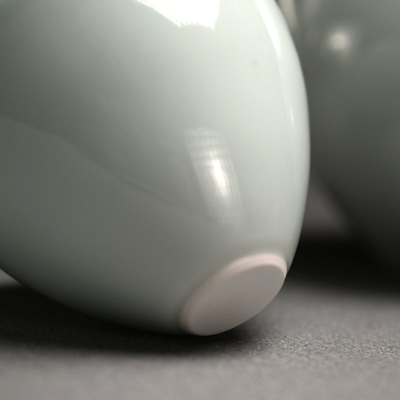 Boxed 5 person Porcelain Tea set ー宇佐美 賢祐 ”土瓶・湯吞”