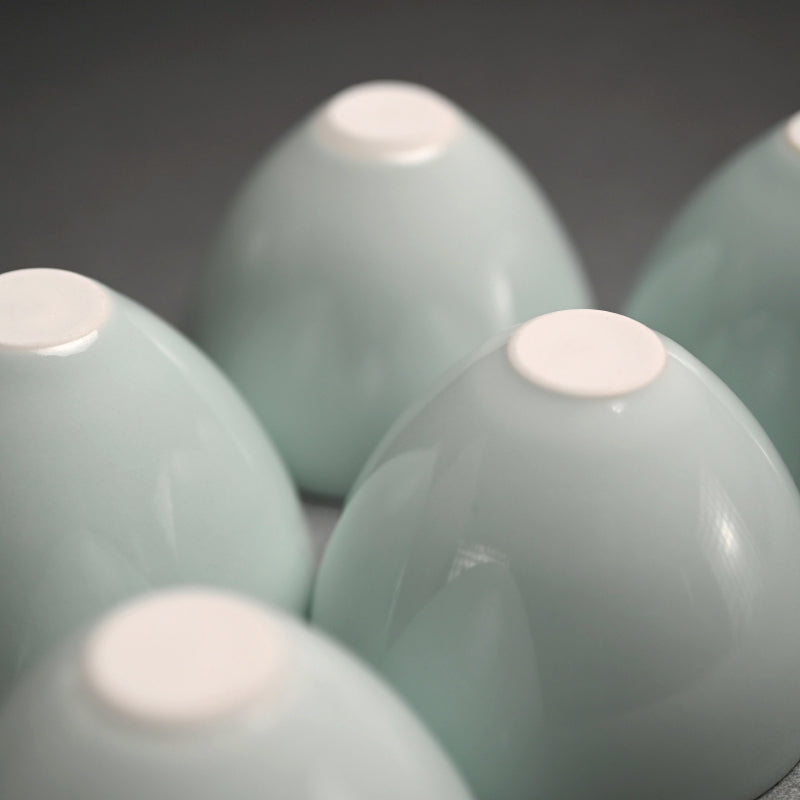 Boxed 5 person Porcelain Tea set ー宇佐美 賢祐 ”土瓶・湯吞”