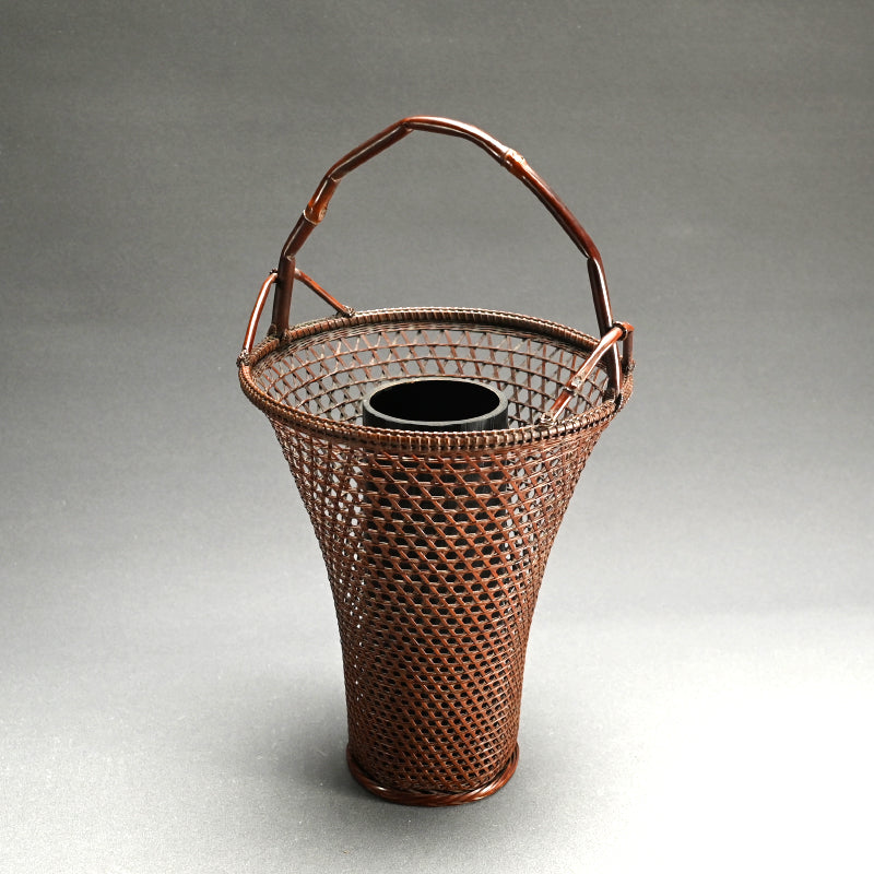Bamboo Hana-kago Basket ー竹龍斎 "花籃"