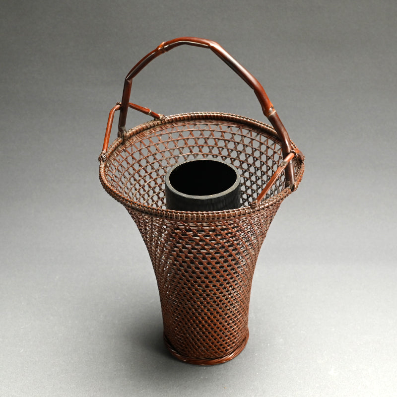 Bamboo Hana-kago Basket ー竹龍斎 "花籃"
