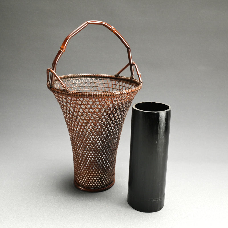 Bamboo Hana-kago Basket ー竹龍斎 "花籃"
