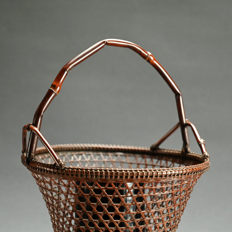 Bamboo Hana-kago Basket ー竹龍斎 "花籃"