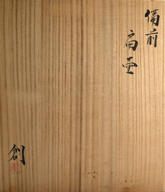 Bizen Henko Vase ー伊勢崎 創 "備前 扁壺"