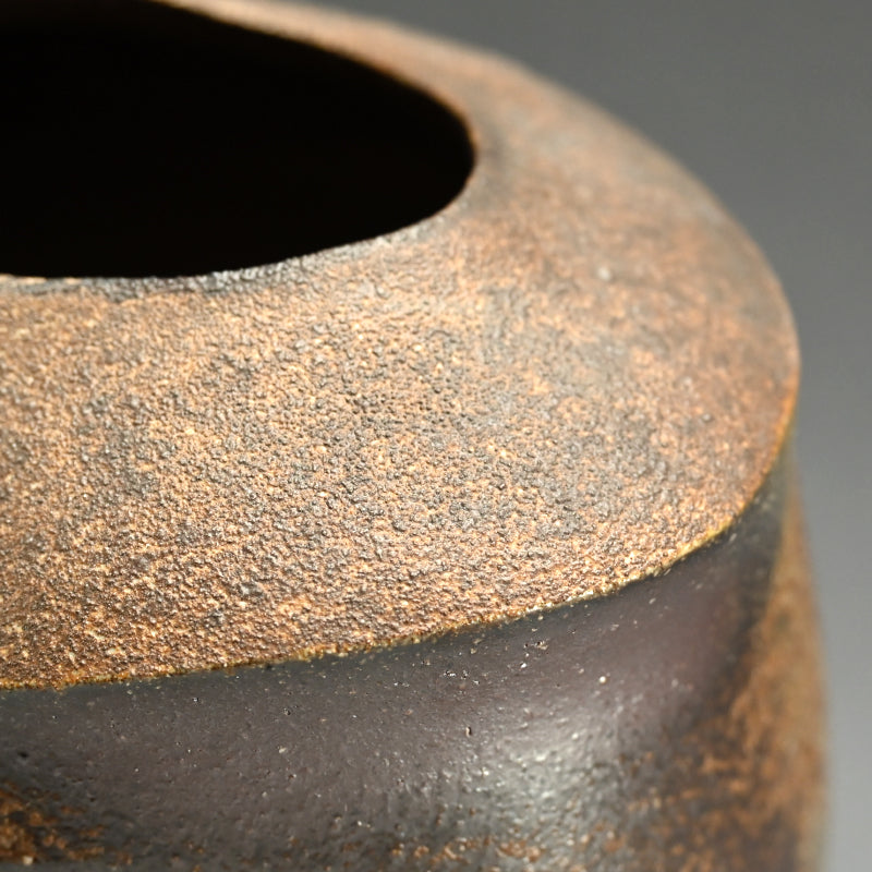 Bizen Henko Vase ー伊勢崎 創 "備前 扁壺"