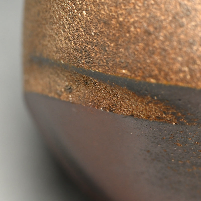 Bizen Henko Vase ー伊勢崎 創 "備前 扁壺"