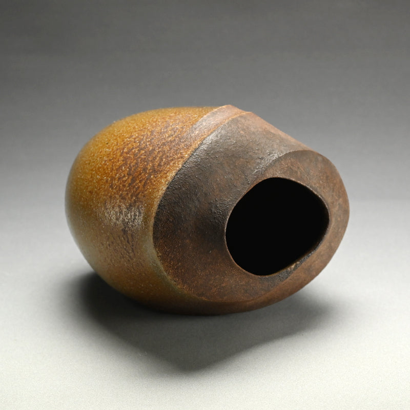 Bizen Henko Vase ー伊勢崎 創 "備前 扁壺"
