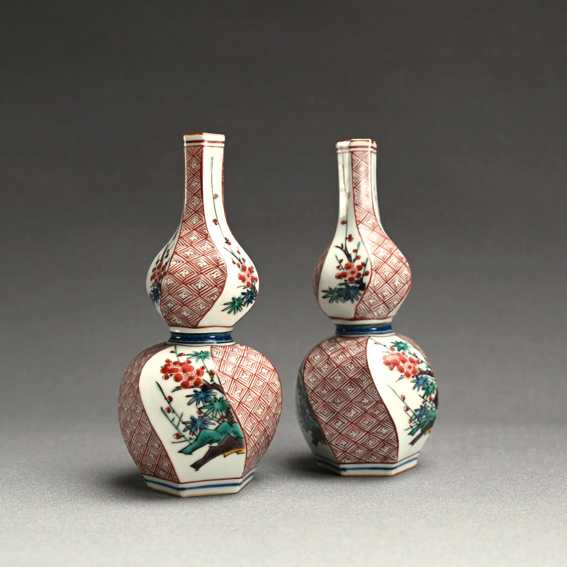 Rare! Kutani Porcelain Tokkuri Set