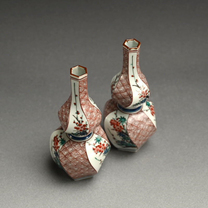 Rare! Kutani Porcelain Tokkuri Set