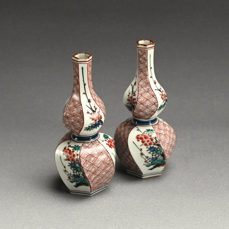 Rare! Kutani Porcelain Tokkuri Set