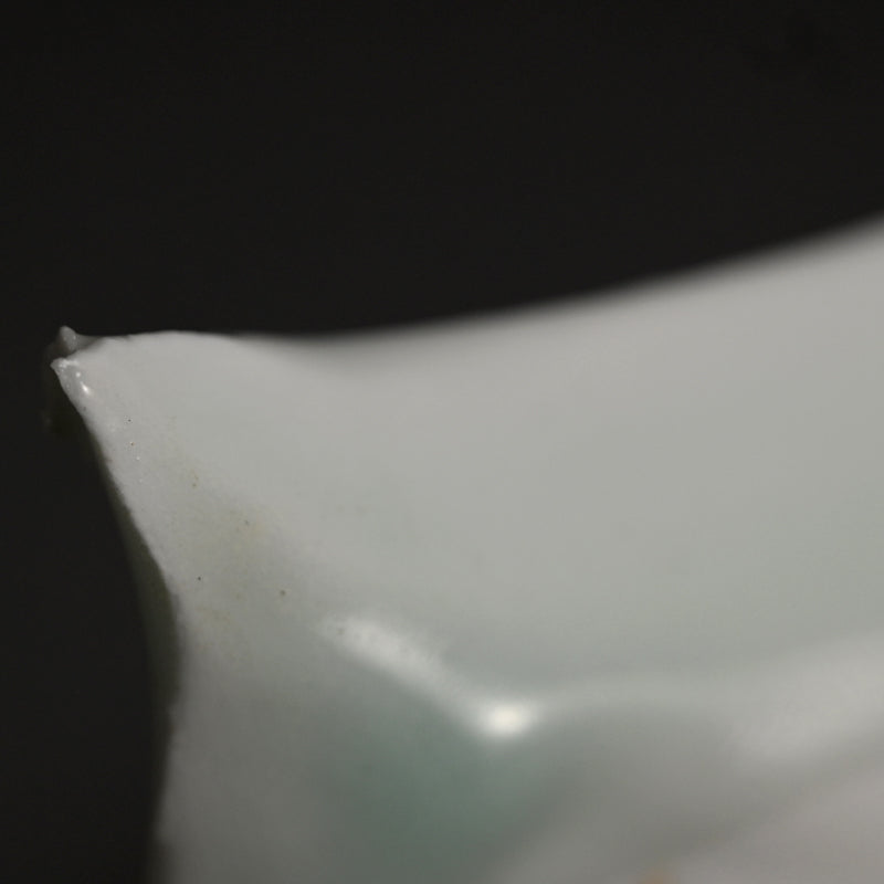 Striking Celadon Plate ー加藤 委 “青白磁 くわ形皿”