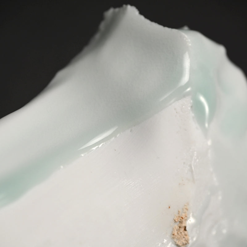 Striking Celadon Plate ー加藤 委 “青白磁 くわ形皿”