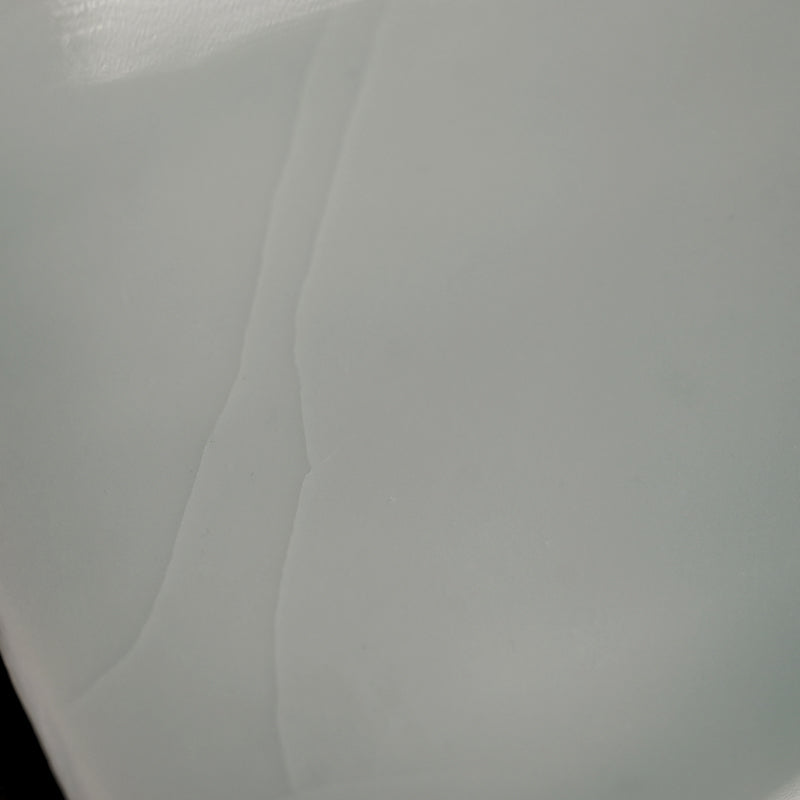 Sharp Porcelain Serving Plate ー加藤 委 “青白磁 くわ形皿”