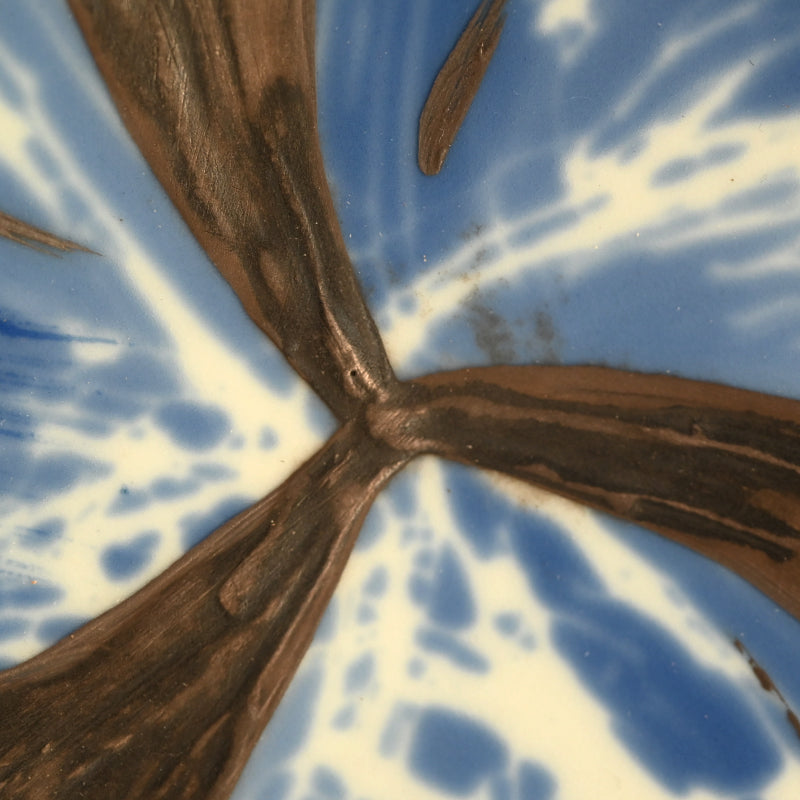 Huge Silver Glazed Blue & White Bowl ー近藤 孝弘 “染付銀彩 鉢”