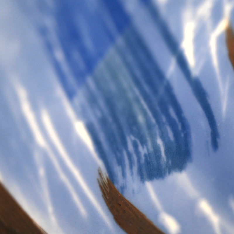 Huge Silver Glazed Blue & White Bowl ー近藤 孝弘 “染付銀彩 鉢”