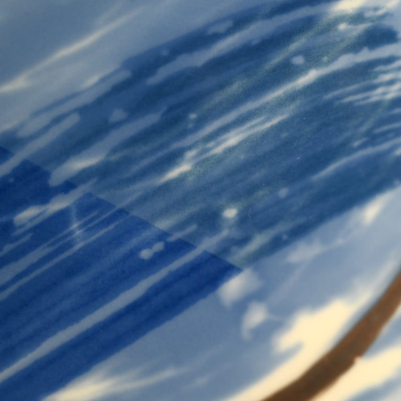 Huge Silver Glazed Blue & White Bowl ー近藤 孝弘 “染付銀彩 鉢”