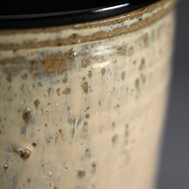 Fabulous Edo period Hagi yaki Te-guchi Mizusashi