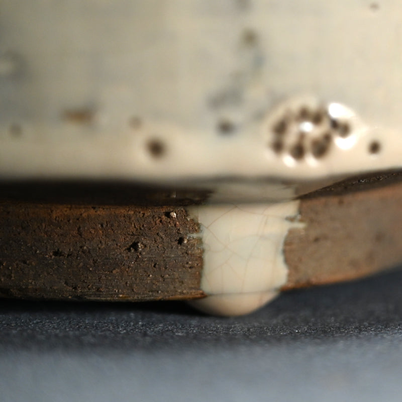 Fabulous Edo period Hagi yaki Te-guchi Mizusashi