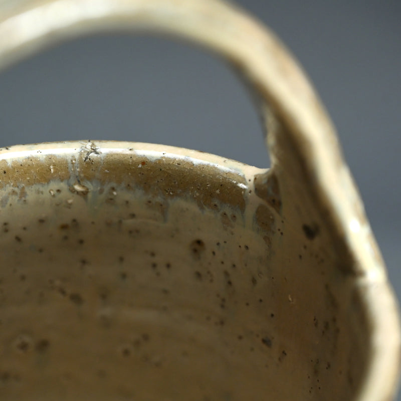 Fabulous Edo period Hagi yaki Te-guchi Mizusashi