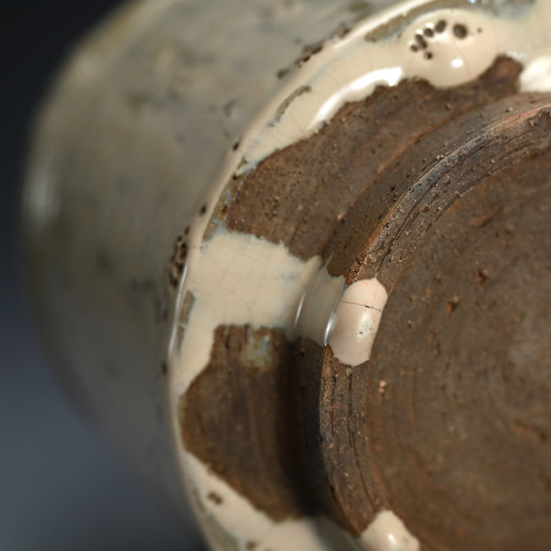 Fabulous Edo period Hagi yaki Te-guchi Mizusashi