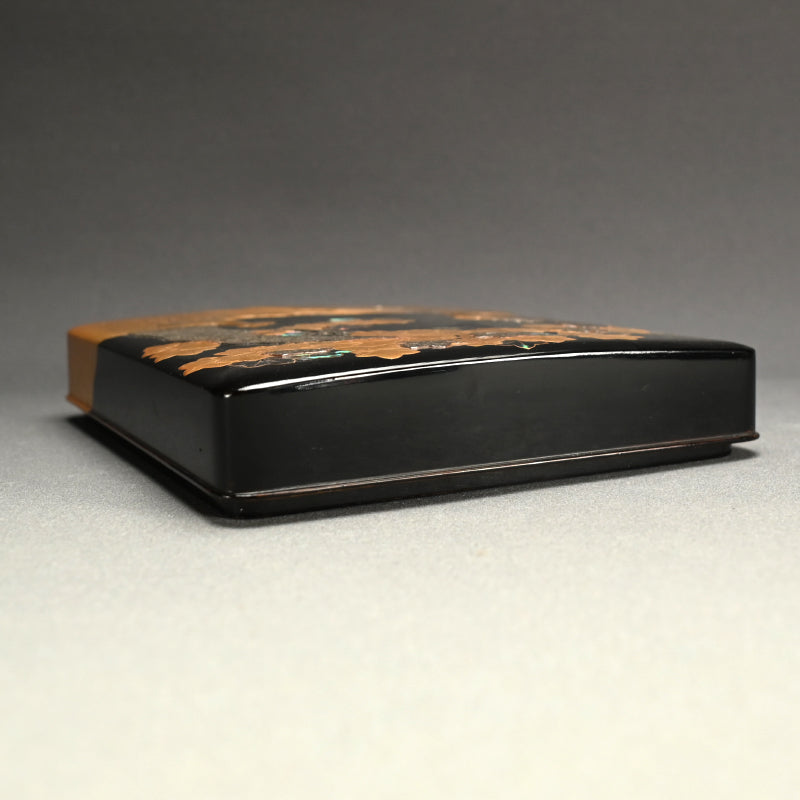 19th c. Korin Maki-e Rimpa Style Suzuribako Lacquer Box