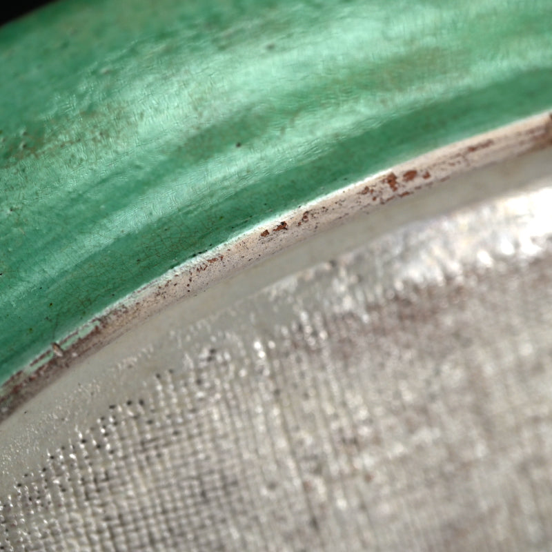 Rare! Awaji yaki Plate ー賀集 珉平 “淡路焼 色絵山水文皿”