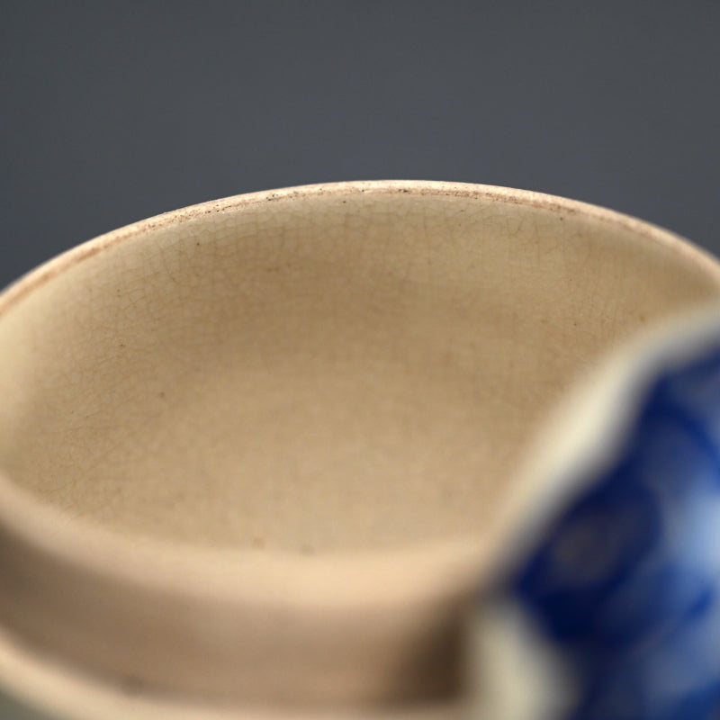Antique Japanese Satsuma Natsume Tea Caddy ー"古薩摩茶壺 暁山 造"